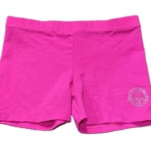 Vibrant Pink Girls Active Wear size 9/10 Shorts/ Spandex